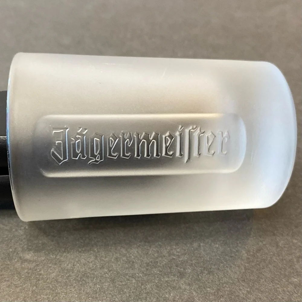 Jagermeister Frosted Shot Glass Jager Tall Bar Buck Stag Deer on Bottom